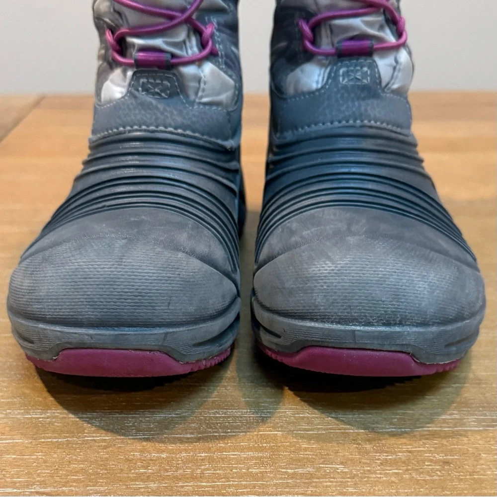 Merrell Kids Quest Lite 3.0 Jr Waterproof Winter‎ Snow Boots Gray/Pink Sz 2